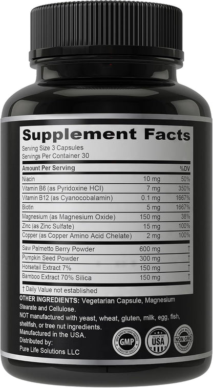11-in-1 Vegan Hair Growth Vitamins with 5000mcg Biotin – Advanced Formula for Thicker, Healthier Hair