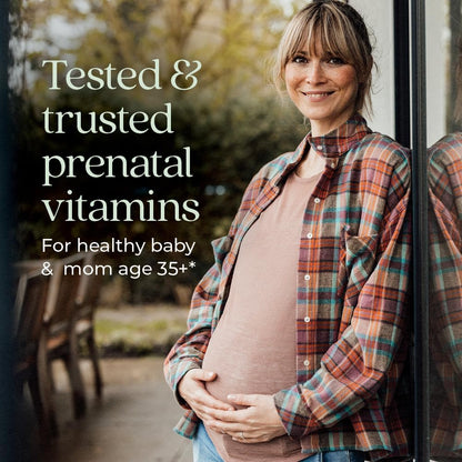 New Chapter Prenatal Vitamins, One Daily Prenatal Multivitamin Enhanced for Age 35+ with Methylfolate + Choline for Healthy Mum & Baby, Gluten-free & Non-GMO - 30 ct