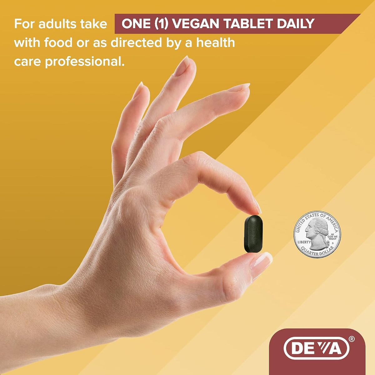 DEVA Vegan Multivitamin & Mineral Supplement with Iron - 2-Pack (180 Coated Tablets) - görsel 4