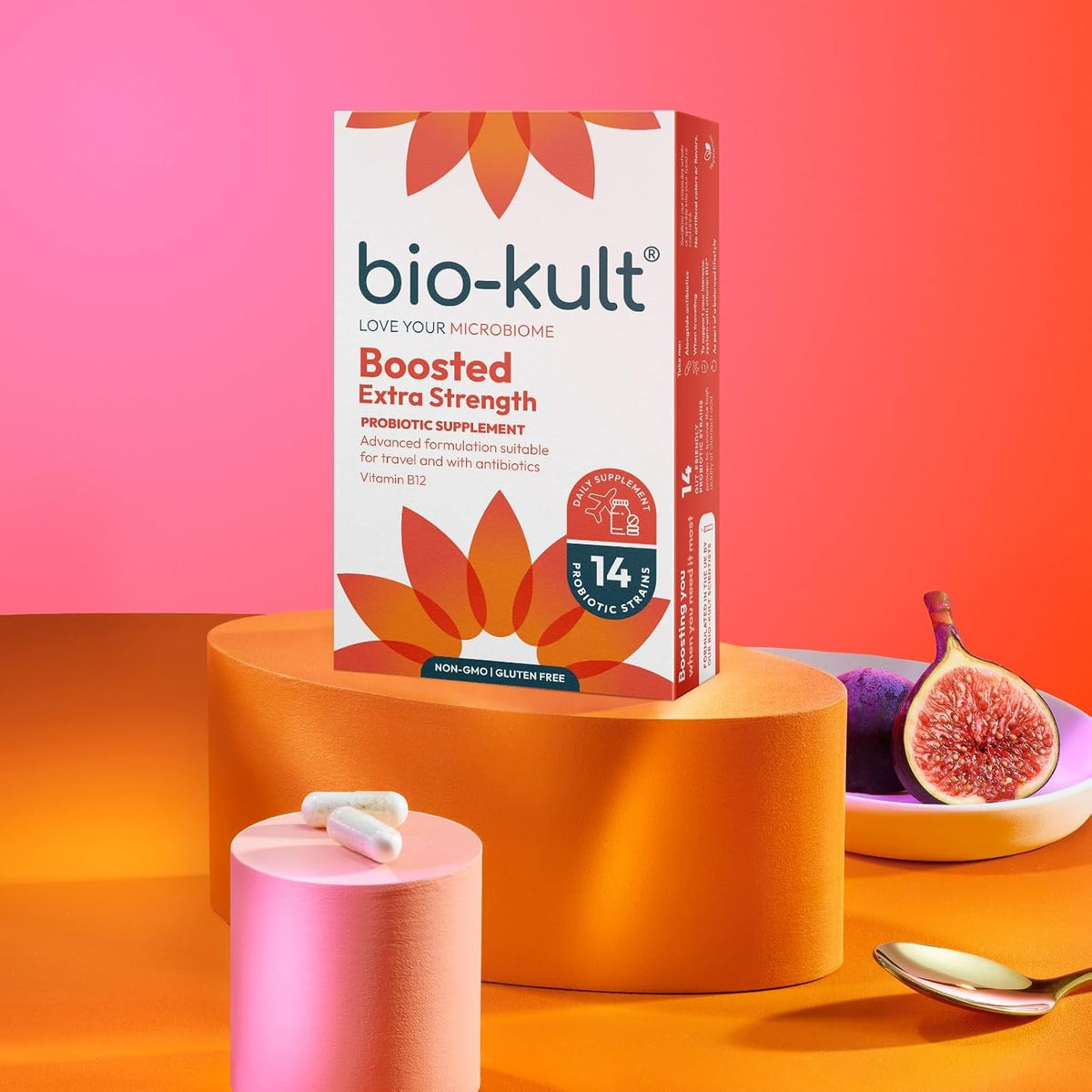 Bio-Kult Boosted Extra Strength Probiotic Supplement for Digestive Health, Immune System Support, and Gut Flora Balance, with Vitamin B12 – 30 Capsules - görsel 5