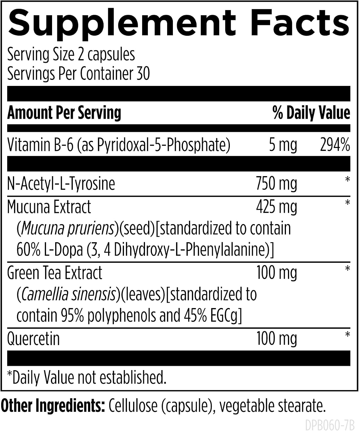 Designs for Health DopaBoost - Cognitive and Mood Support Supplement (60 Capsules) - görsel 3