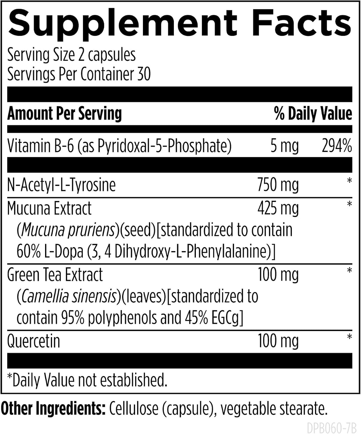 Designs for Health DopaBoost - Cognitive and Mood Support Supplement (60 Capsules) - görsel 3