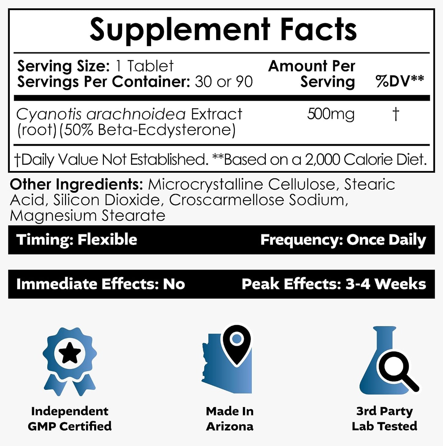Nootropics Depot Beta Ecdysterone 50% Capsules (500mg, 30 Count) - görsel 5