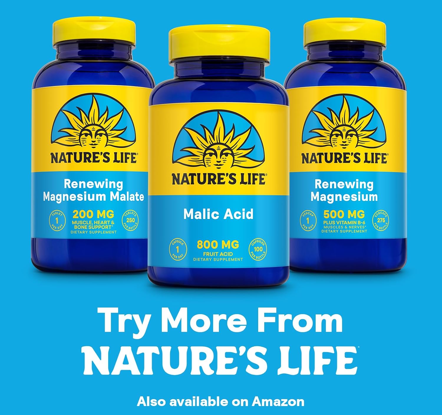 Nature's Life Malic Acid 800 mg, 100 Vegetarian Tablets - görsel 6