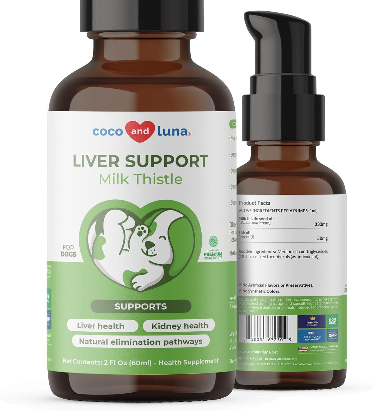 Milk Thistle Liquid for Dogs – Liver, Kidney & Detox Support - görsel 1