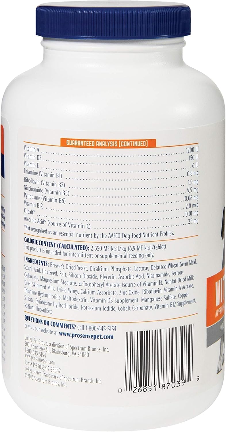 ProSense Vitamin Solutions Chewable Tablets for Dogs (Pack of 6) - görsel 3