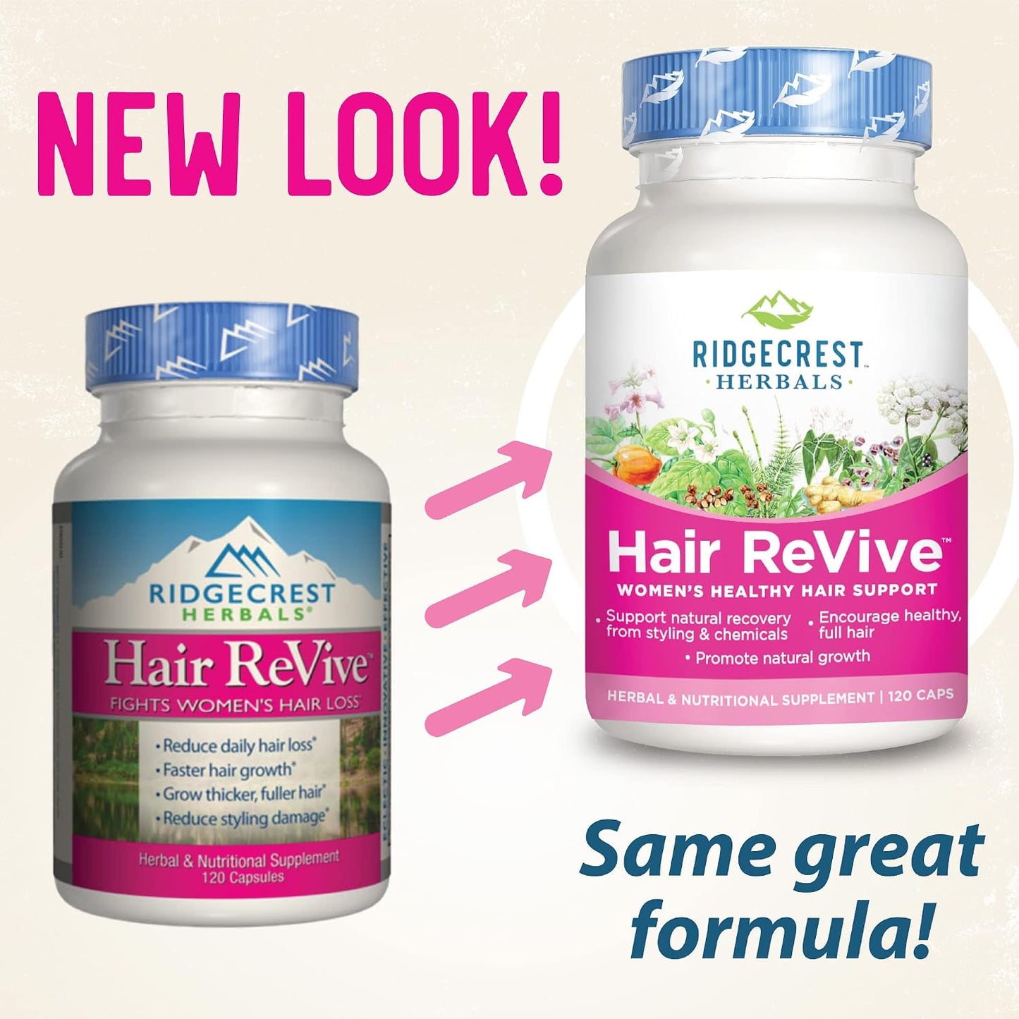 RidgeCrest Herbals Hair ReVive – Nutritional Hair Supplement for Women with Biotin, Vitamin C, Zinc & Copper - görsel 4