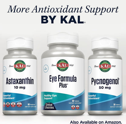 KAL Eye Formula Plus - Eye Health Supplement with Lutein, Zeaxanthin and Bilberry