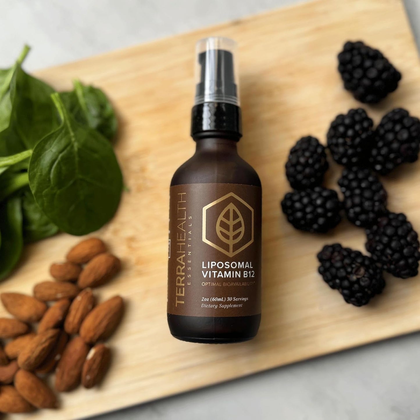 Terra Health Essentials - Liposomal Vitamin B12 | Support for Energy, Mood, Memory & Immune System (30-Day Supply) - görsel 7