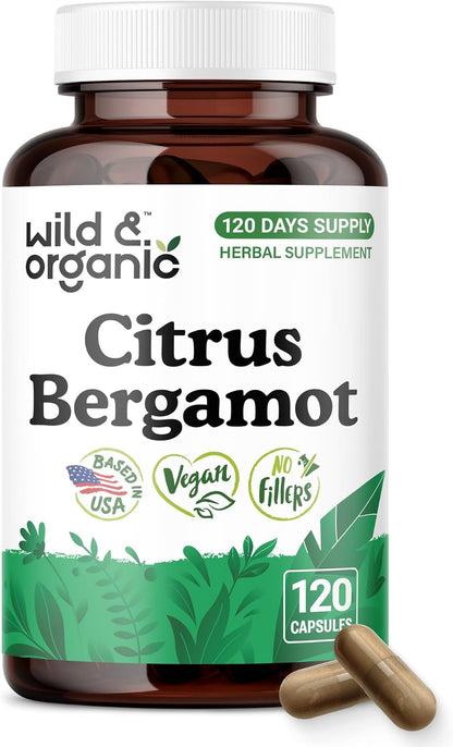 Wild & Organic Citrus Bergamot Capsules - Antioxidant & Overall Support
