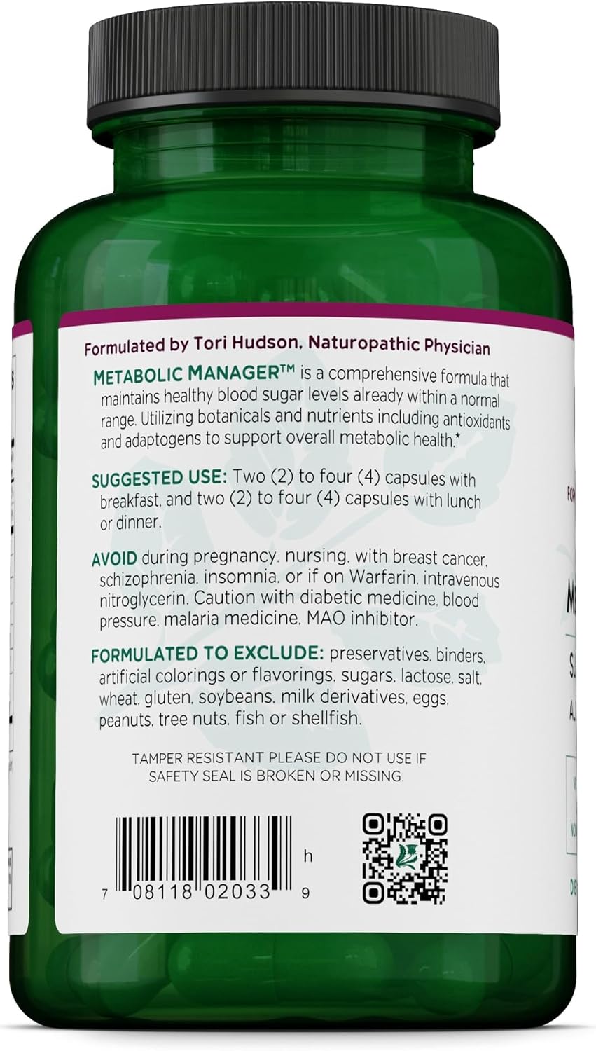 Vitanica Metabolic Manager – Herbal Supplement for Metabolic Support with Vitamin D – Vegan – 120 Capsules - görsel 3