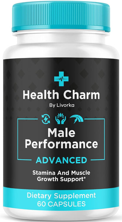 LIVORKA Health Charm Men's Multivitamin Capsules - All Natural Supplement, 60 Capsules