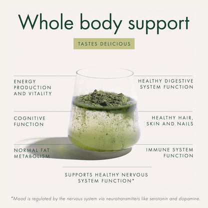 WelleCo The Super Elixir, Daily Greens Powder with Probiotics and Superfoods, Unflavoured, 300g