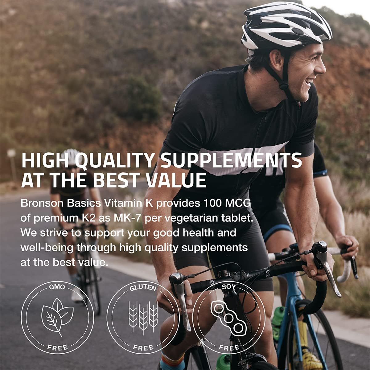 Bronson Vitamin K2 MK-7 100 MCG, K2 as MK7 Menaquinone, Bone Support, 360 Tablets - görsel 3