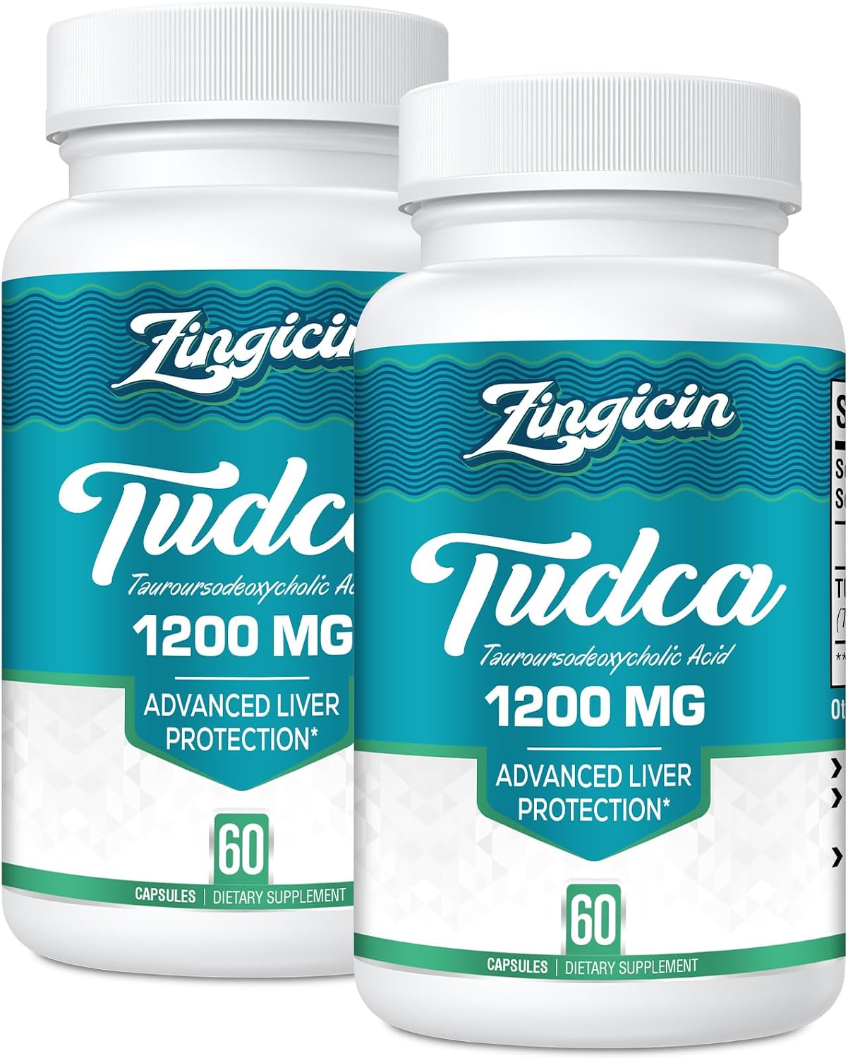 Zingicin TUDCA Supplement 1200 mg - 120 Veggie Capsules - görsel 1