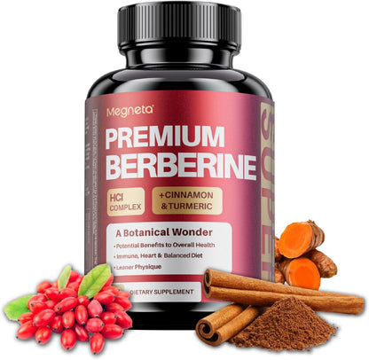 Premium Berberine HCl Complex with Cinnamon and Turmeric - (120 Capsules)