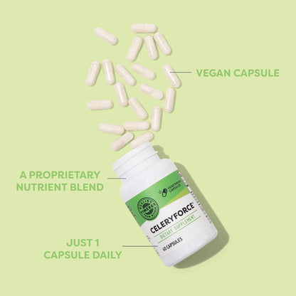 Vimergy Celeryforce – Nutrients and Amino Acids – A Daily Wellness Support – Kosher, Vegan & Gluten-free – 60 Capsules