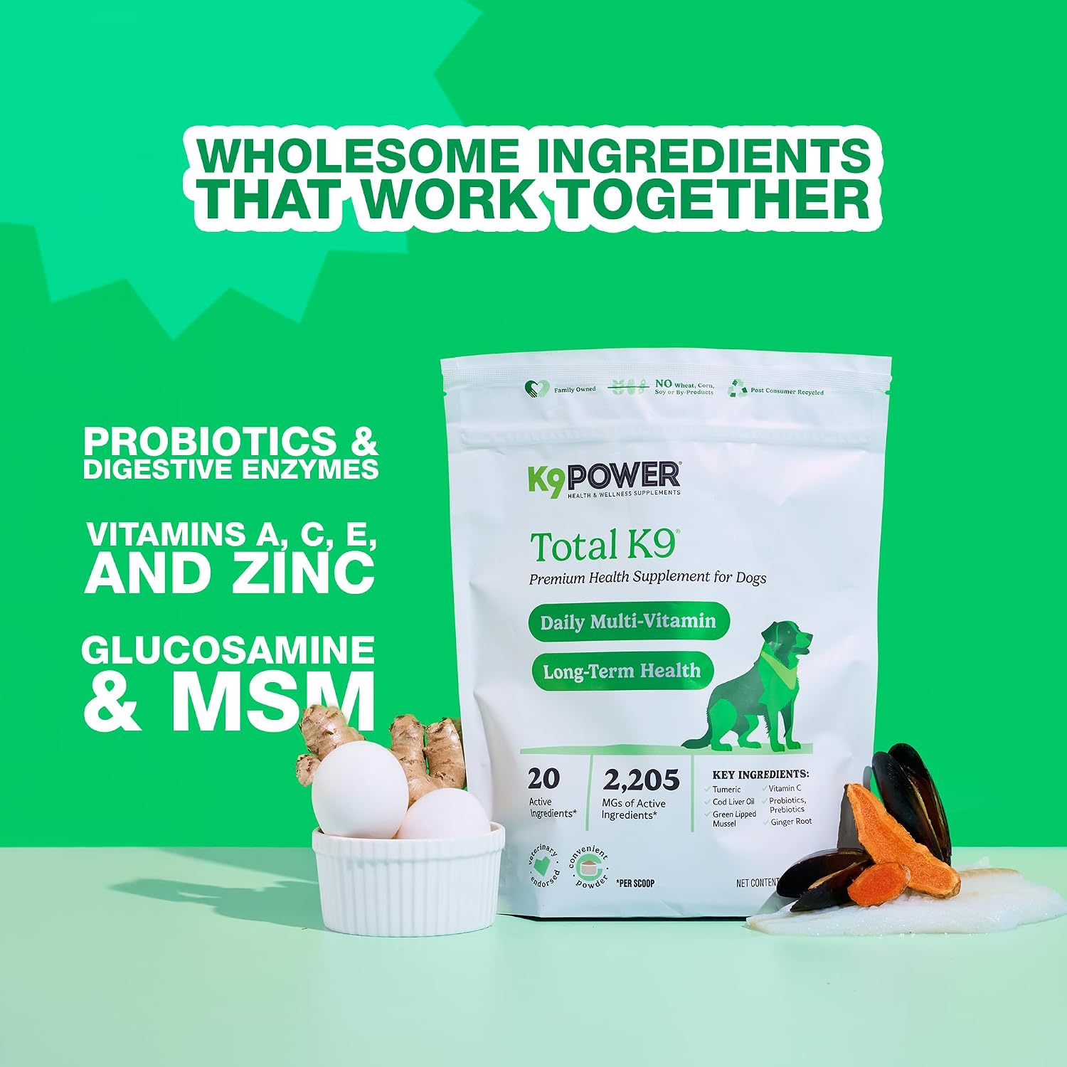 K9Power Total K9 11-in-1 Dog Multivitamin Powder - görsel 6