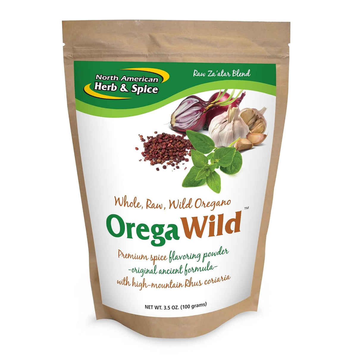 NORTH AMERICAN HERB & SPICE OregaWild - Raw Za'atar Flavour Blend - 100 g (approx. 1400 servings) - görsel 1