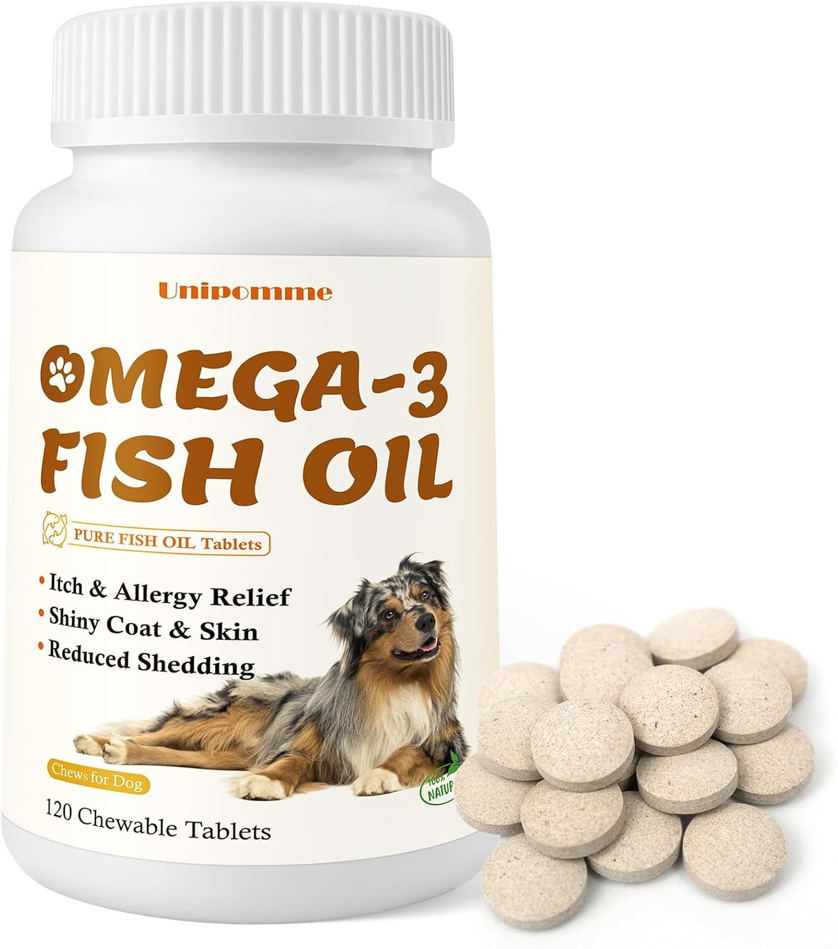 Allergy & Itch Omega-3 Fish Oil Skin and Coat Chews for Dogs - görsel 1