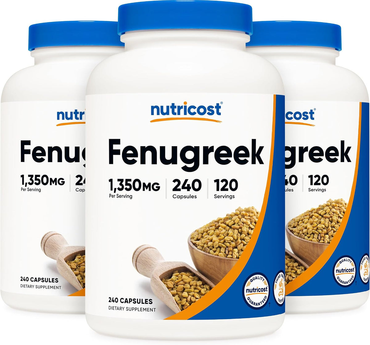 Nutricost Fenugreek Seed 1350mg, 240 Capsules - görsel 7