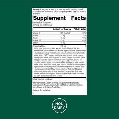 Standard Process Albaplex Liver & Immune Health Dietary Supplement – Non-Dairy – 150 Capsules