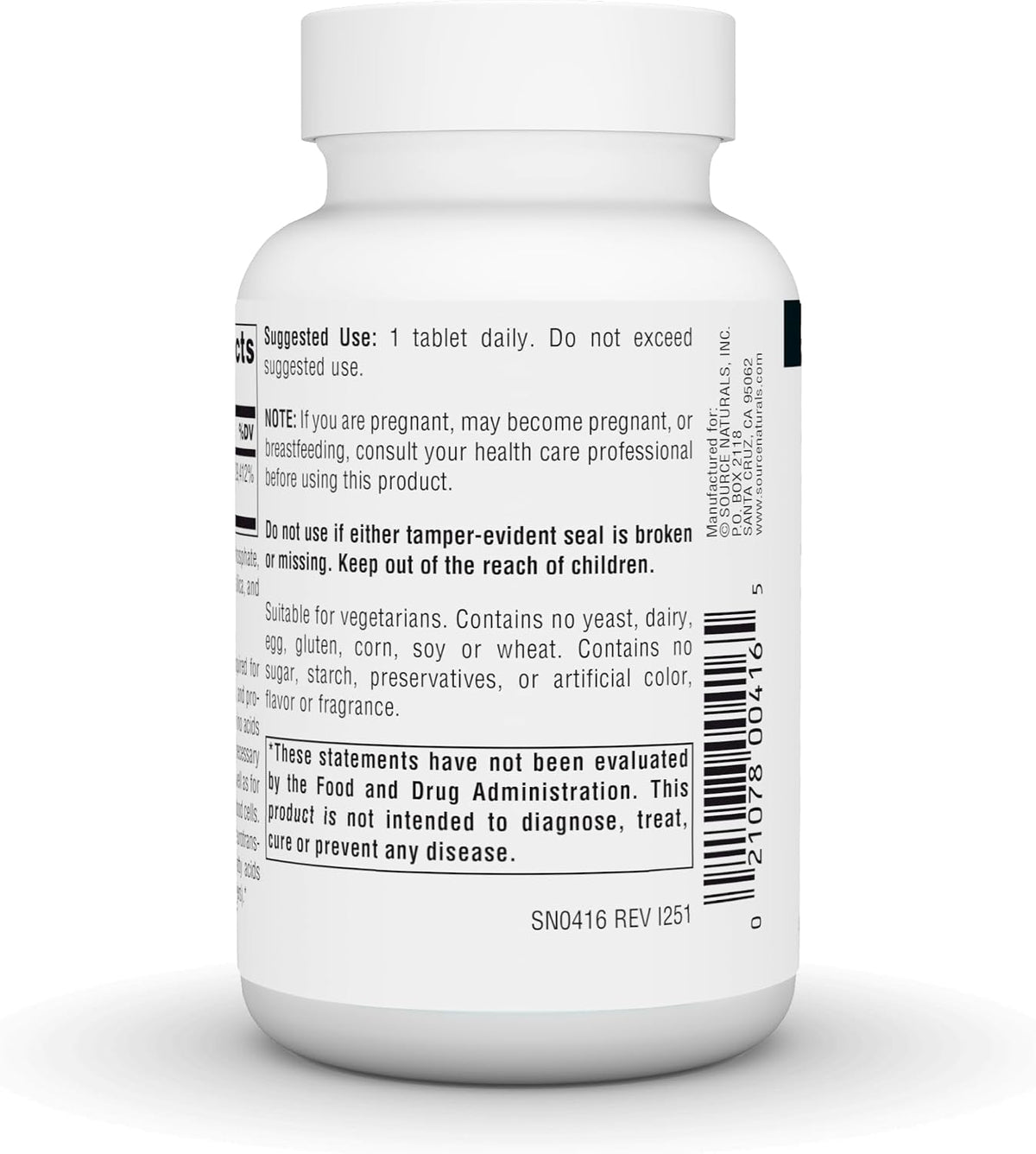 Source Naturals Vitamin B-6 500 mg, 100 Tablets - görsel 4