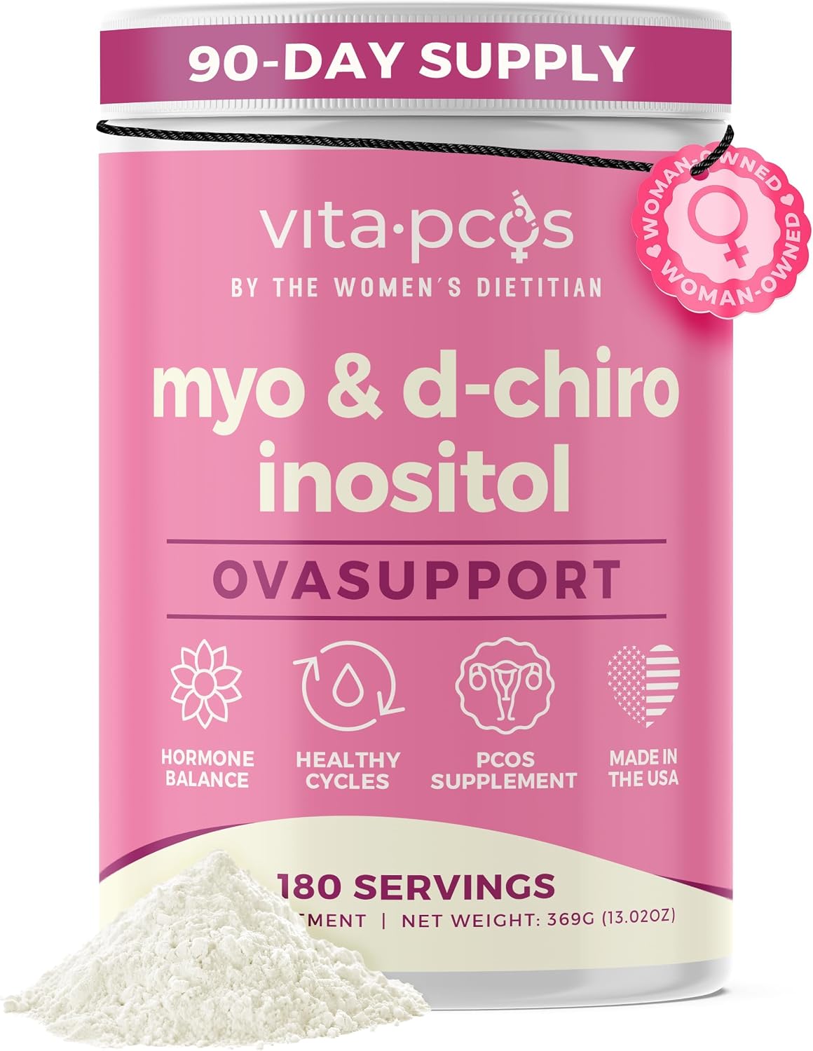 VITA-PCOS 40:1 Myo & D-Chiro Inositol Powder – 2000mg Myo & 50mg D-Chiro, 180 Servings - görsel 1