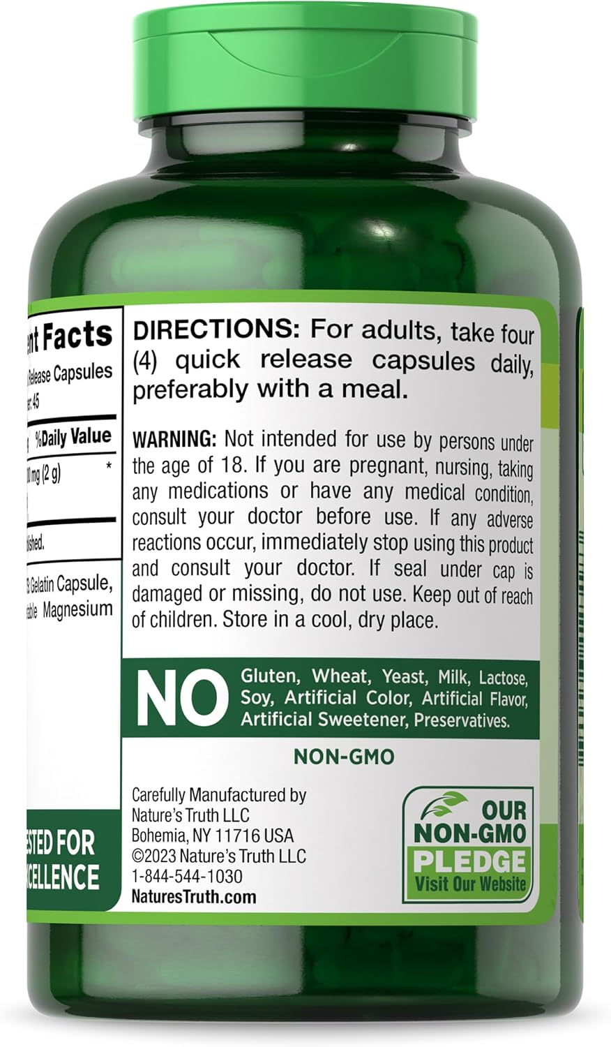 Nature's Truth Beet Root Capsules | 2,000mg | 180 Capsules | Non-GM and Gluten-free Supplement - görsel 7