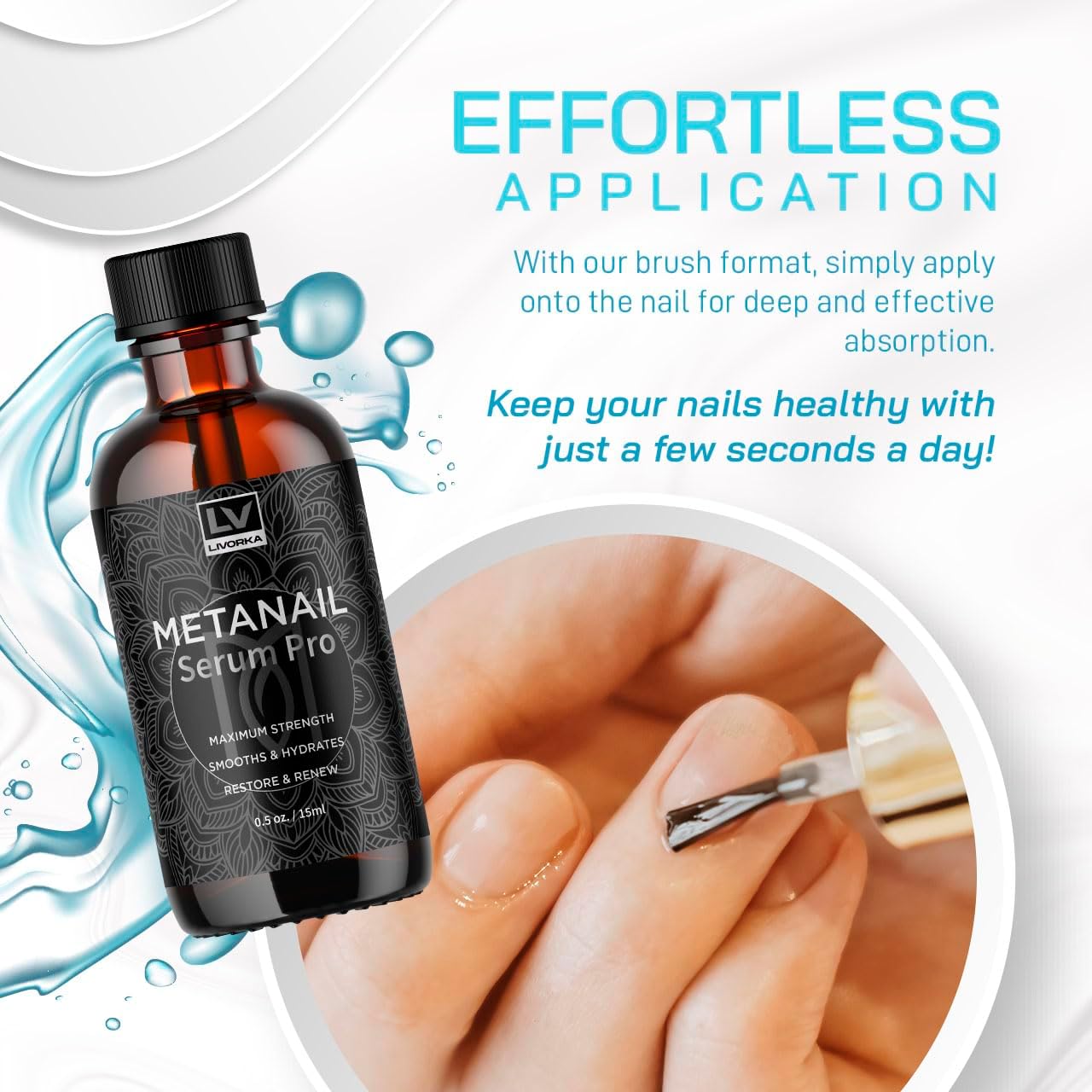 Metanail Toenail Liquid - Nail Health Support Drops (3 Pack) - görsel 4