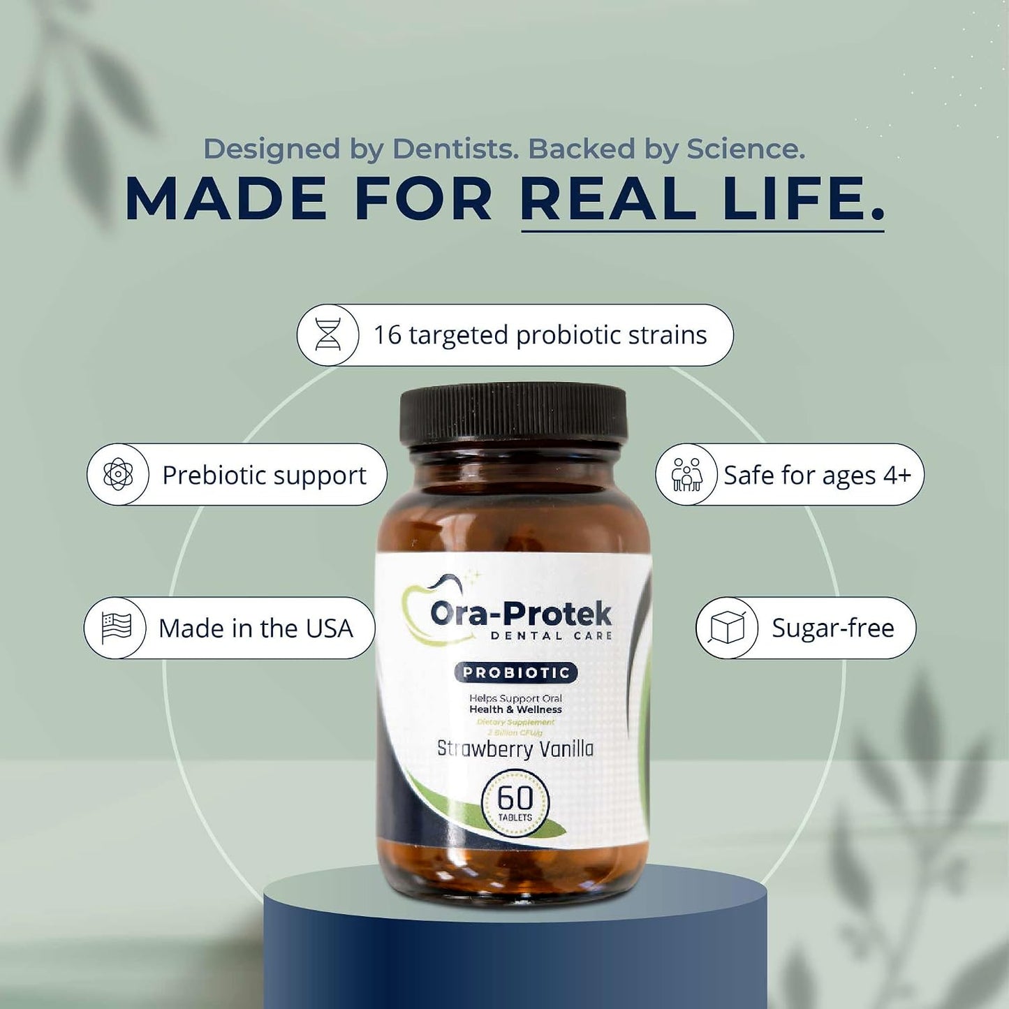 Oral Probiotics for Mouth and Gum Support | Fresh Breath and Oral Microbiome Balance | Sugar-Free, Dairy-Free, Non-GM | For Adults and Children - görsel 2
