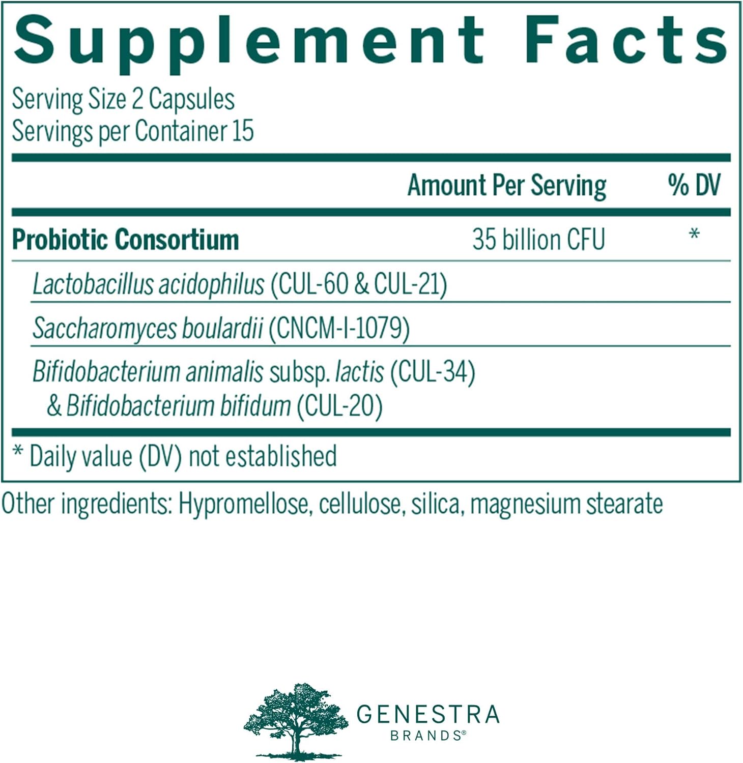 Genestra Brands - HMF Travel - Shelf Stable Probiotics to Support Gastrointestinal Health When Traveling - 30 Capsules - görsel 2