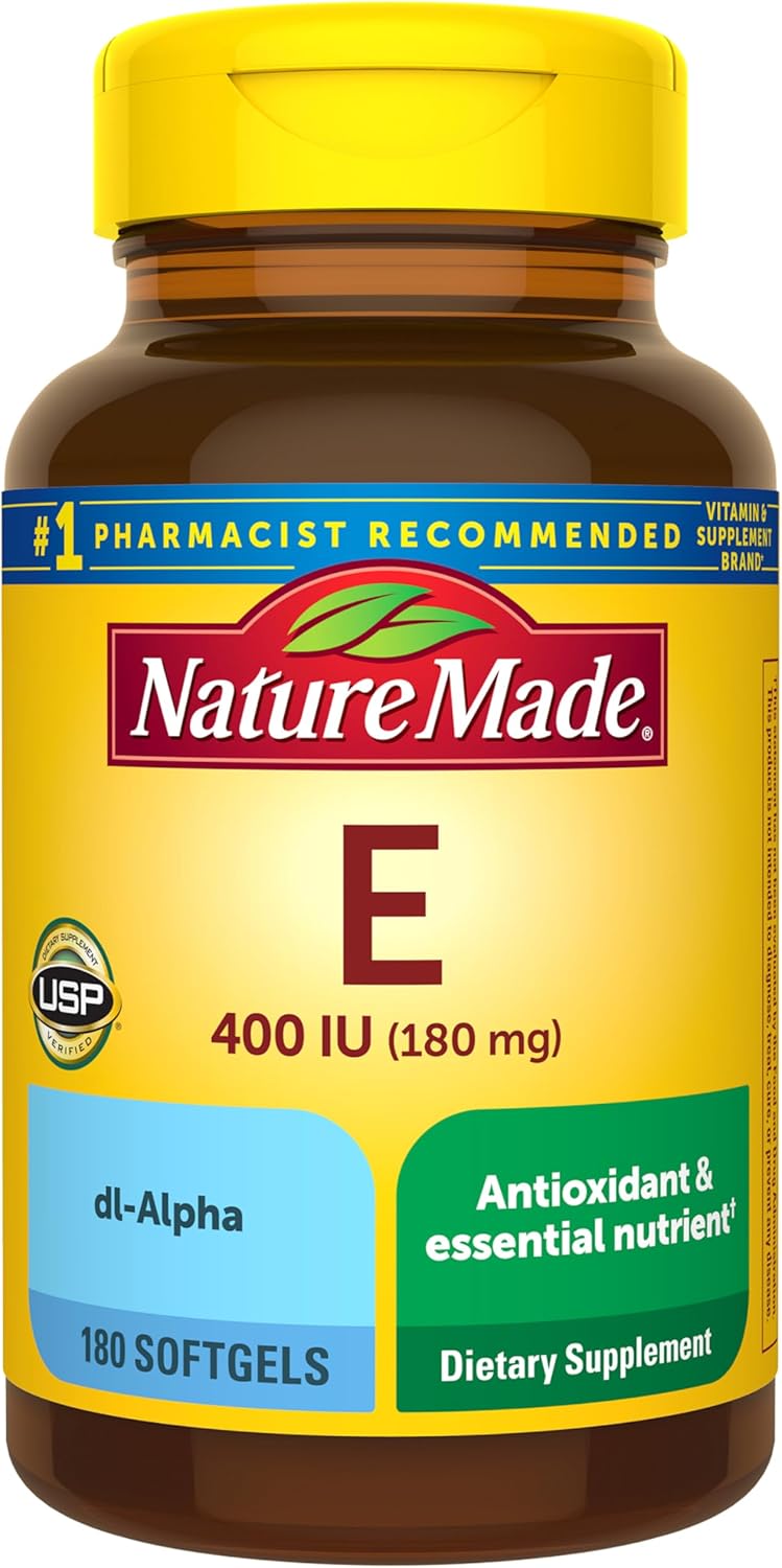 Nature Made Vitamin E 400 IU Softgels, 267 mg d-Alpha, 100 Softgels - görsel 9