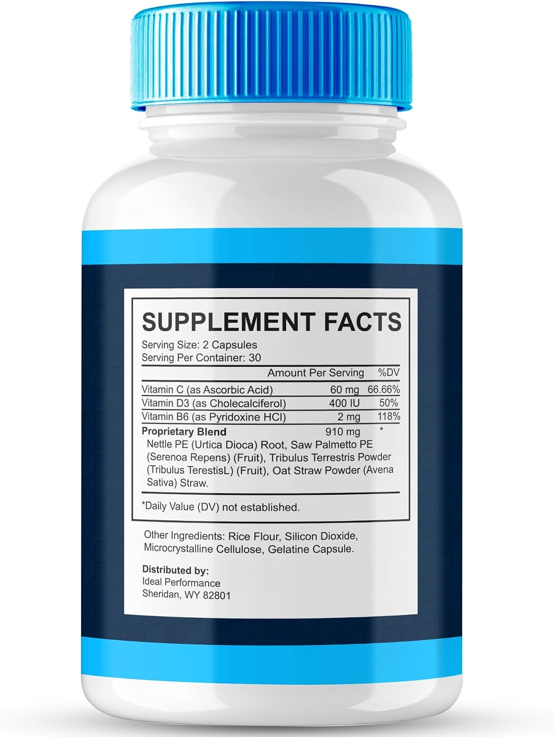 IDEAL PERFORMANCE Prosta2Care for Men Capsules, Prostate Health Pills - Maximum Strength, All-Natural (60 Capsules) - görsel 2