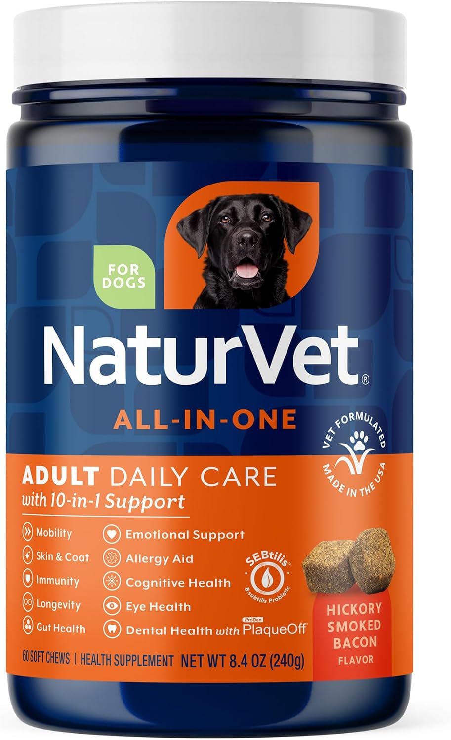 NaturVet All-in-One Dog Supplement – Joint Support, Digestion, Skin and Coat – Dog Multivitamin with Omega-3,6,9 – Wheat-Free Powder – 368 g - görsel 9