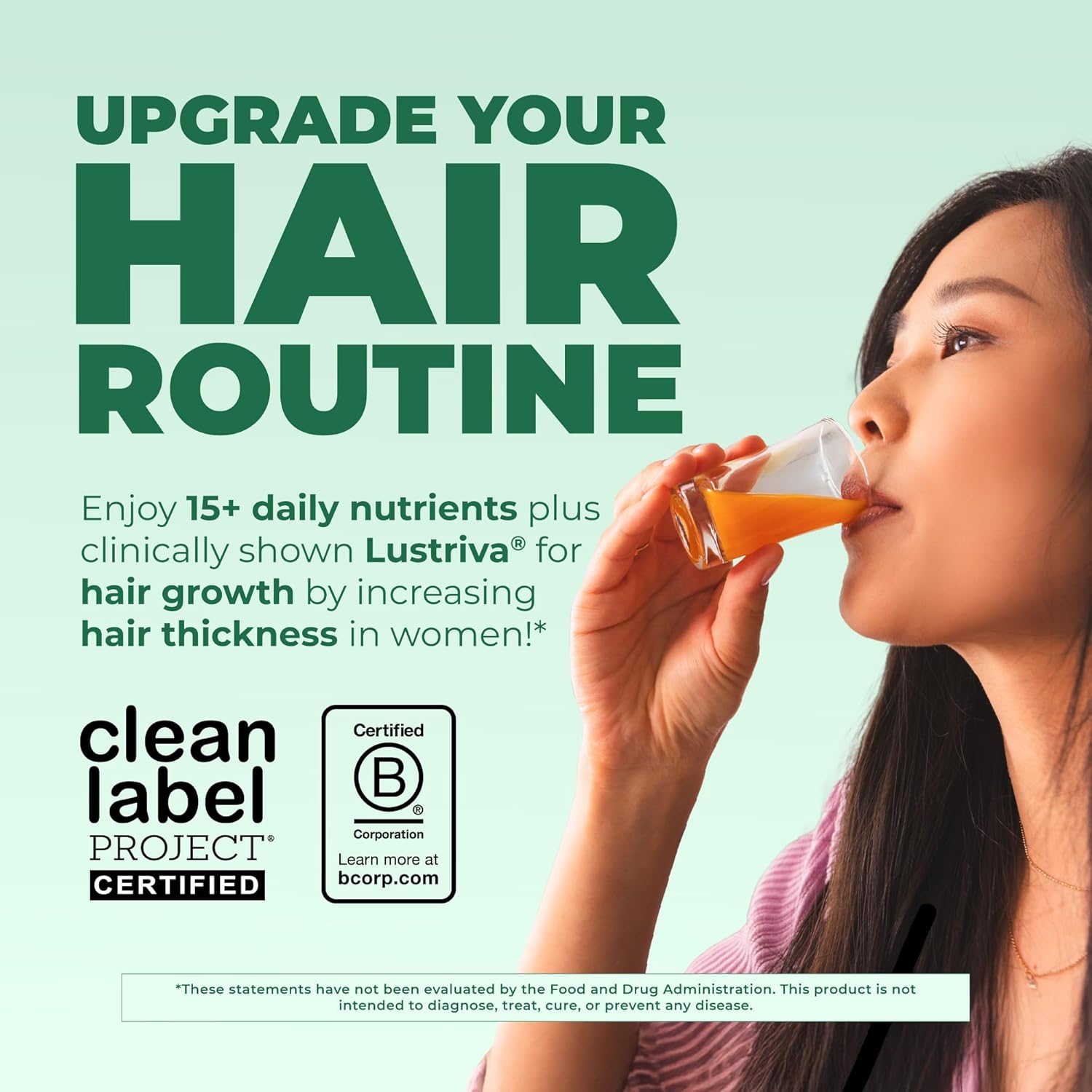 MaryRuth's Liquid Multivitamin + Hair Growth | Clinically Tested for Thicker Hair & Reduced Facial Wrinkles | Biotin 10,000 mcg | Lustriva Hair Growth Supplement | Skin Care | Ages 18+ | 887 ml - görsel 2