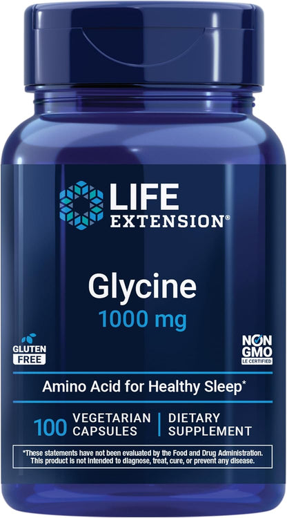 Life Extension Glycine, 1000 mg, 100 Capsules