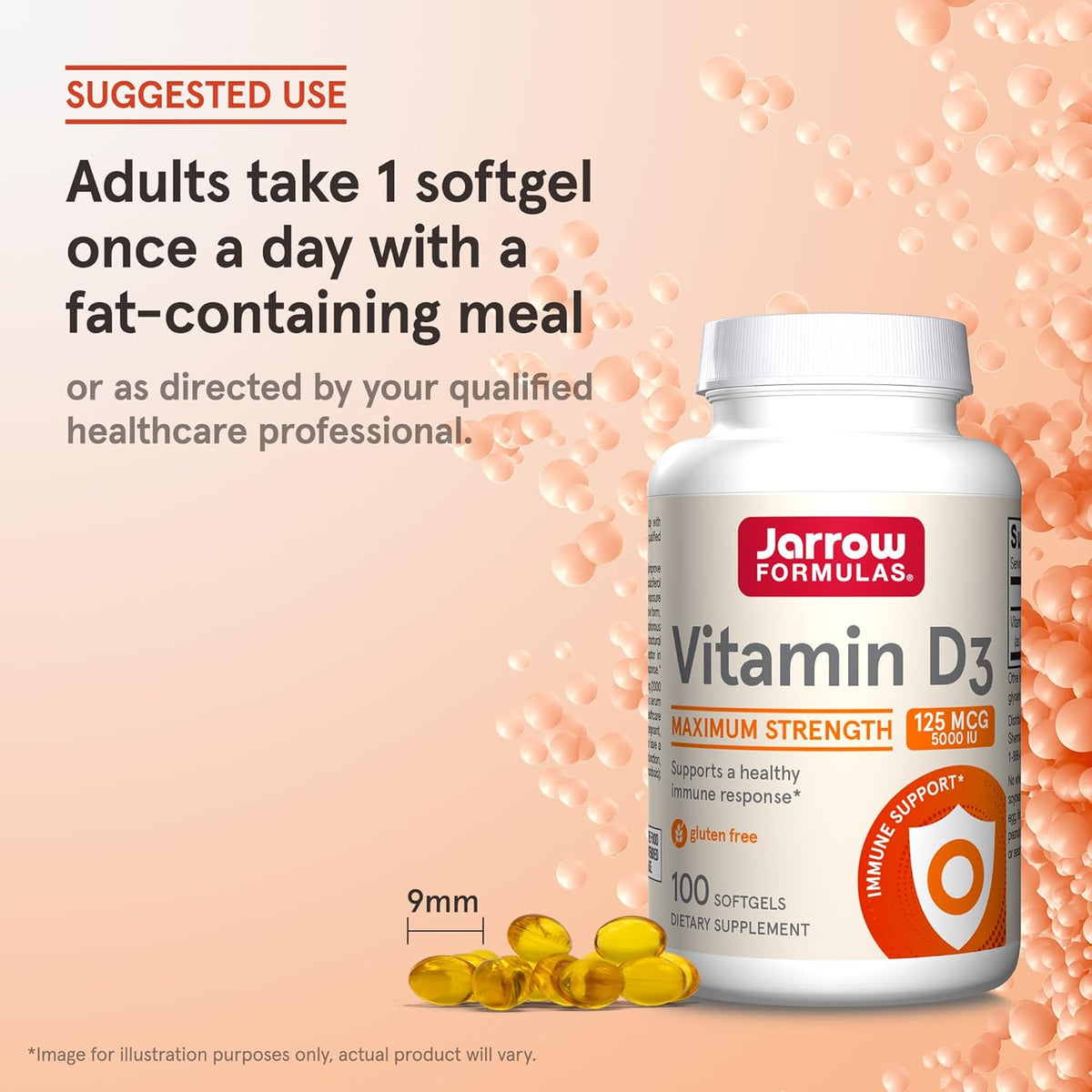 Jarrow Formulae Vitamin D3 125 mcg (5000 IU) Softgels – 100 Softgels - görsel 7
