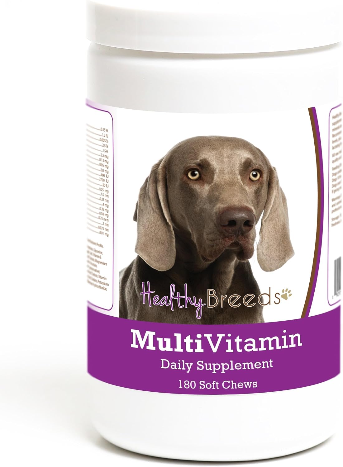 Healthy Breeds Weimaraner Multivitamin Soft Chew for Dogs, 180 Count - görsel 1