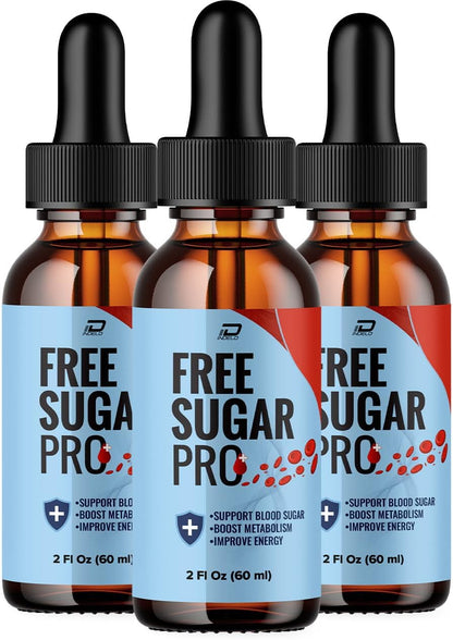 Free Sugar Pro Drops - Natural Liquid Dietary Supplement (180 ml)