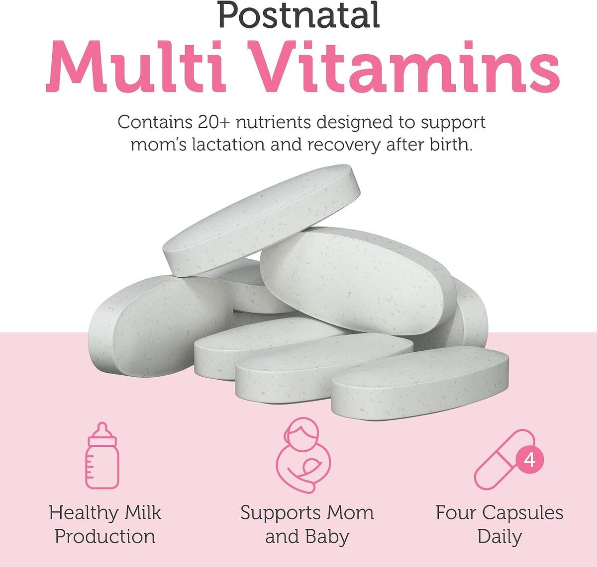 Zahler Postnatal Flow - Advanced Breastfeeding Support, 120 Tablets - görsel 5