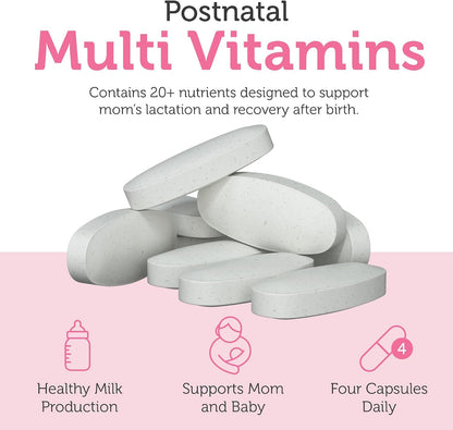 Zahler Postnatal Flow - Advanced Breastfeeding Support, 120 Tablets