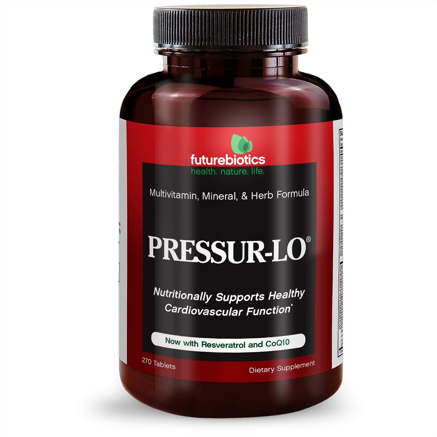 Futurebiotics Pressur-Lo, 270 Vegetarian Tablets - görsel 3