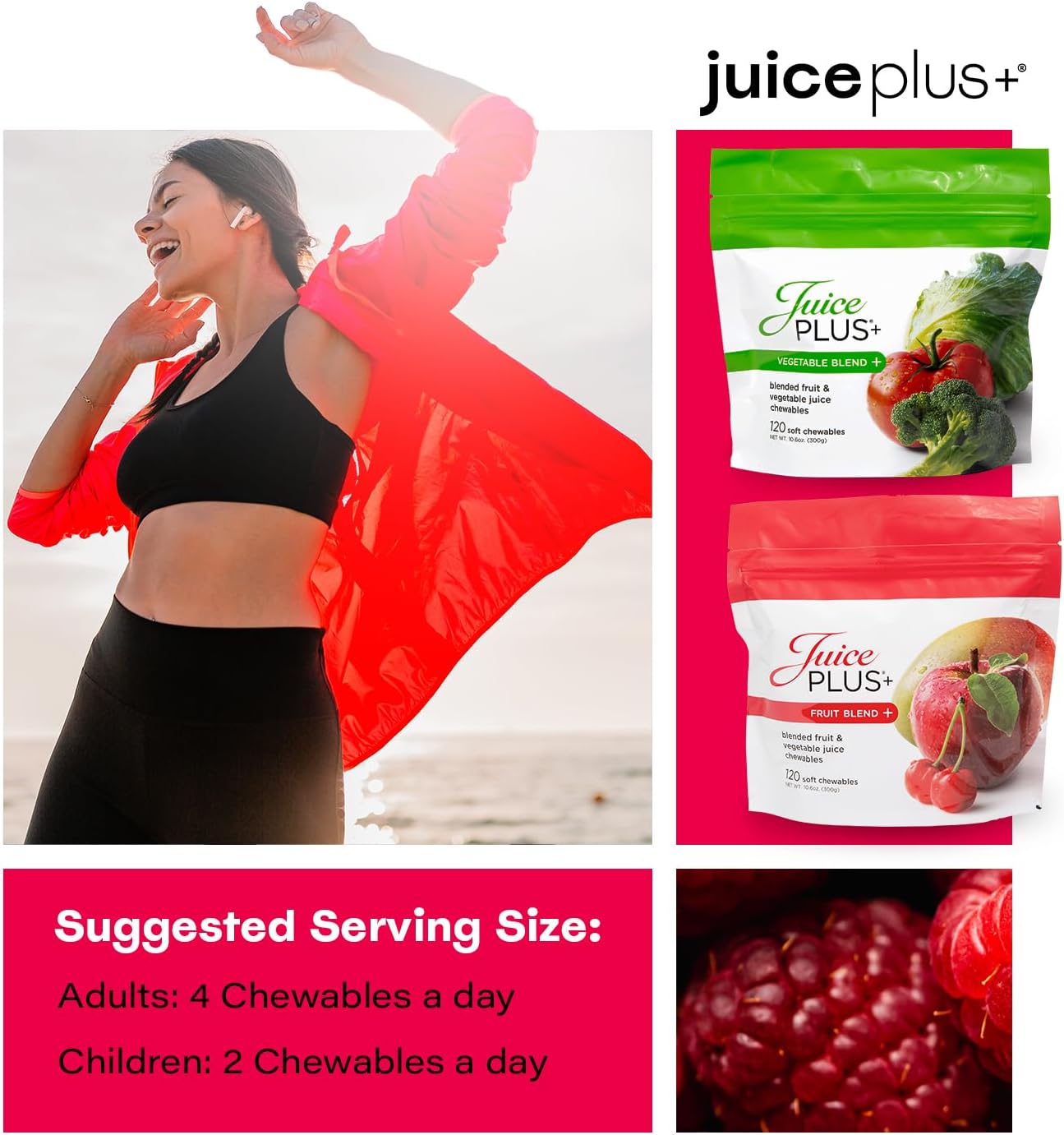 JuicePlus+ Fruit & Vegetable Blend Soft Chews – 4-Month Supply - görsel 6
