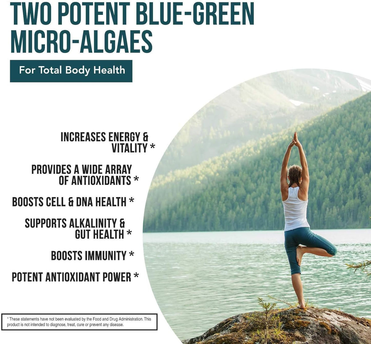Triquetra Health Organic Spirulina & Chlorella Tablets (120 Tablets) - görsel 4