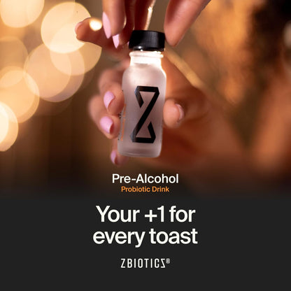 ZBiotics — Feel Better After Drinking, Wake Up Refreshed, Science-Backed, Patented Probiotic for Easier Mornings, Travel-Friendly, 6-Pack of 15ml Bottles