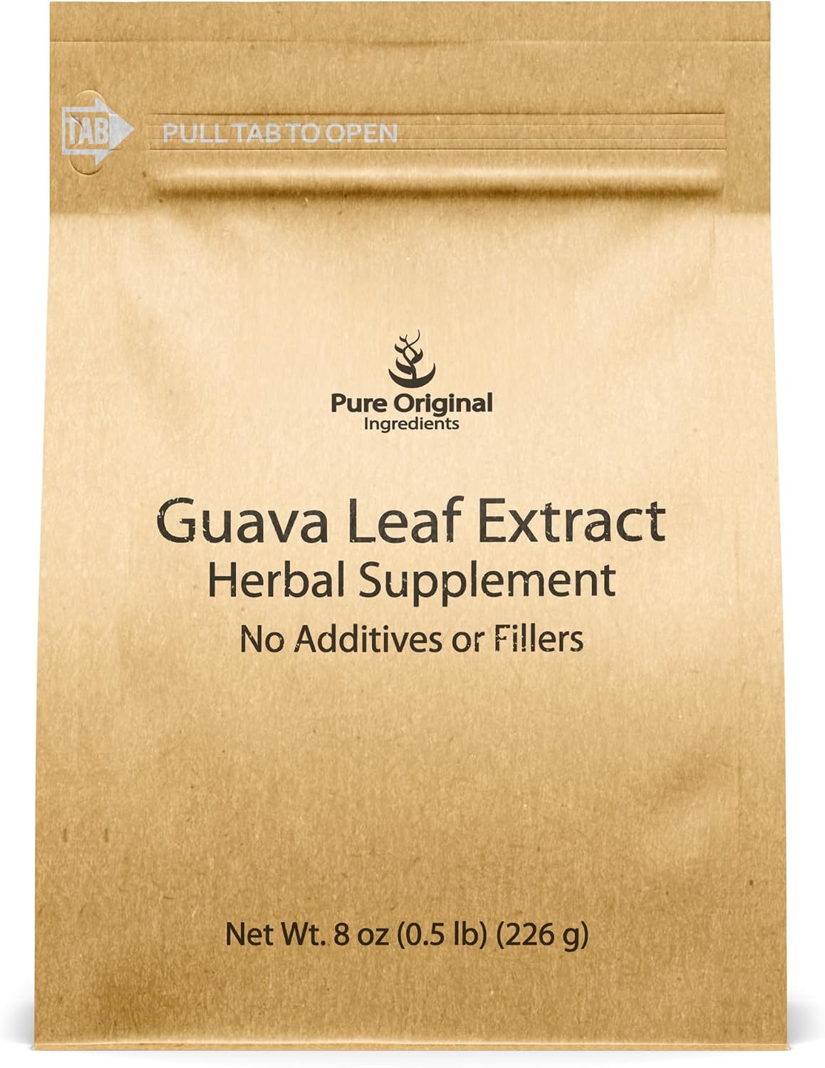 Pure Original Ingredients Guava Leaf Powder, 227g, 4:1 Extract - görsel 1