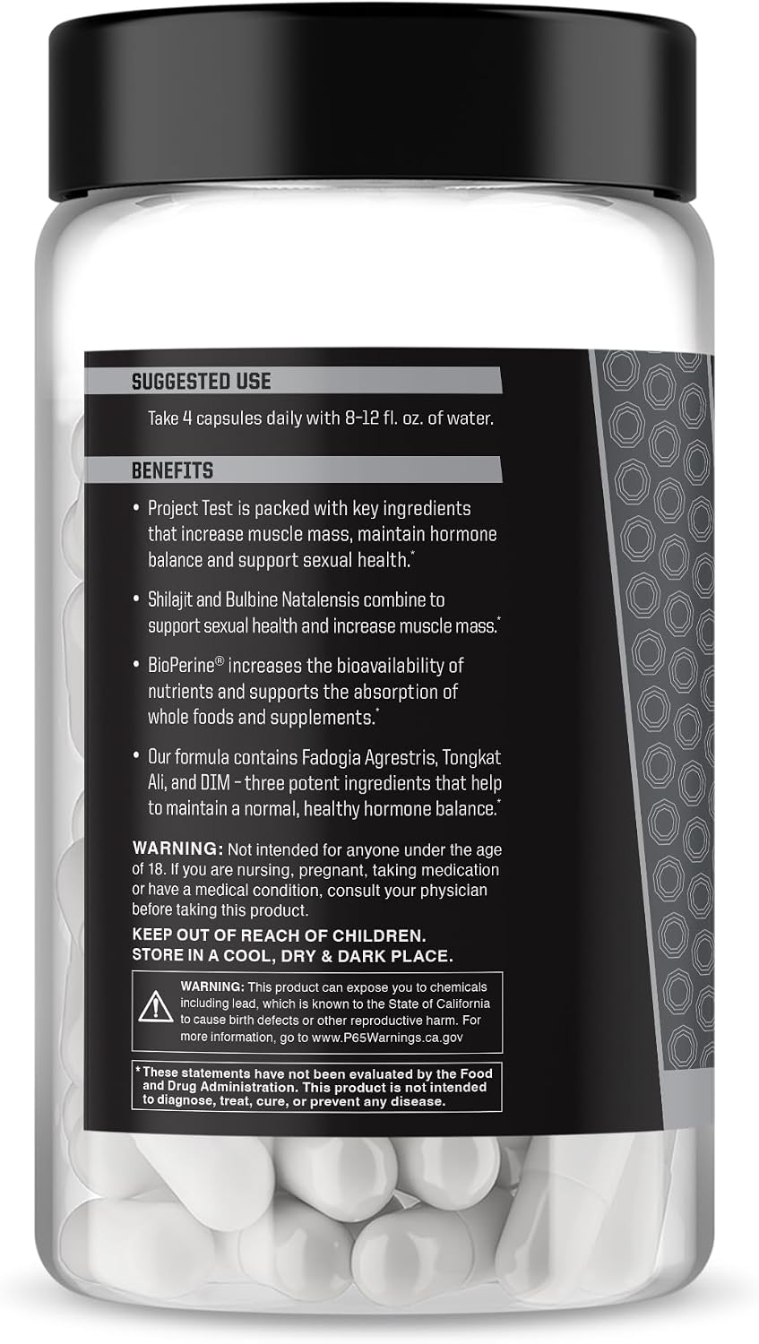 Anabolic Warfare Project Test - Testosterone Support Supplement with Botanicals - görsel 2