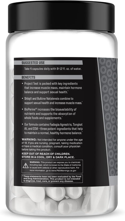 Anabolic Warfare Project Test - Testosterone Support Supplement with Botanicals