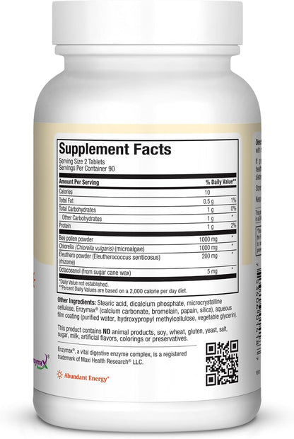 Maxi Health Max Energee - Natural Energy and Stamina Booster - 180 Tablets